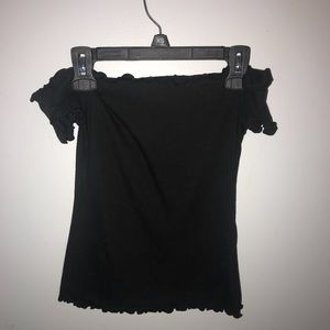 Black Off the Shoulder Top